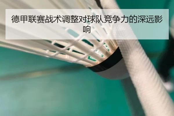 德甲联赛战术调整对球队竞争力的深远影响